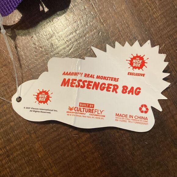Nickelodeon Aaahh!!! Real Monsters Messenger Bag, a Nick Box exclusive from 2021 - Picture 3 of 8
